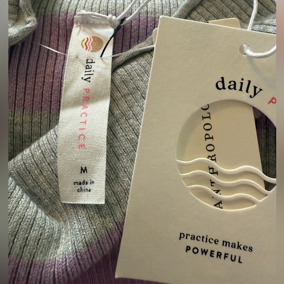 “DAILY PRACTICE” Anthropologie Striped Sleeveless Knit Sweater Dress - Picture 12 of 13